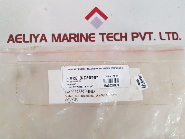 Norgren 03040102 3/2 way air/spring operat directional valve 