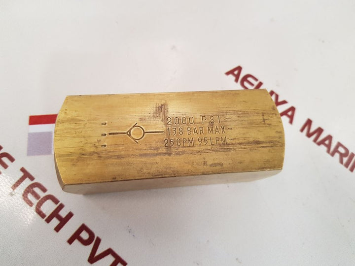 Parker c1200b 10 hydraulic check valve