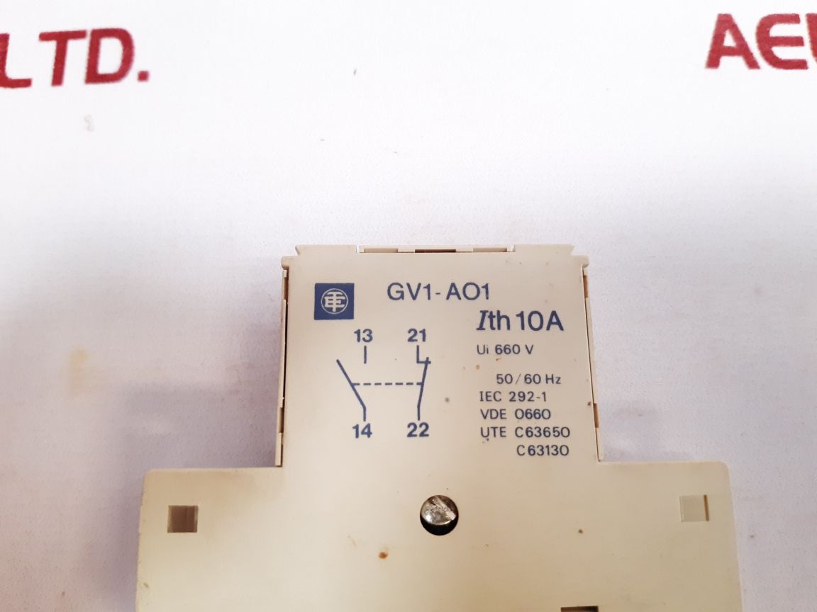 Telemecanique Gv1-ao1 Contact Block