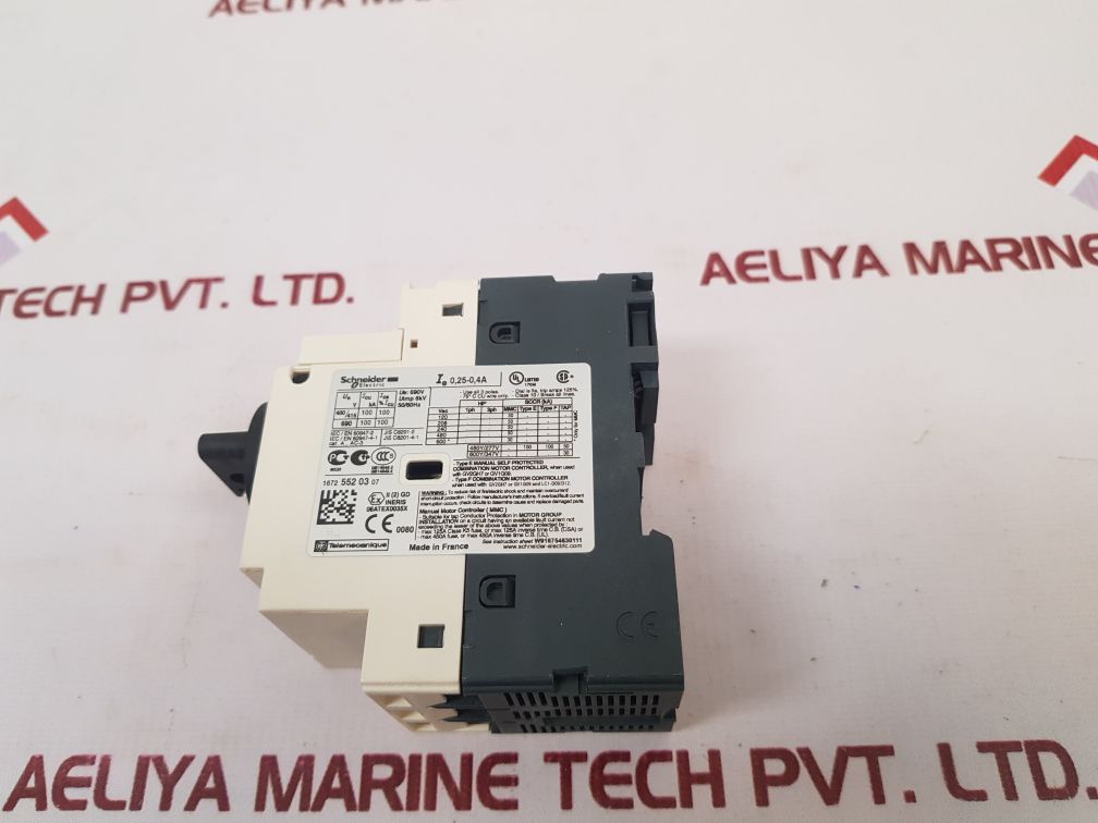 Schneider Electric Gv2-p03/0.25-0.4A Motor Circuit Breaker
