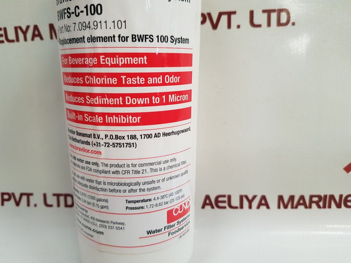 Bravilor Bonamat Bwfs-c-100 Water Filter System 7.094.911.101