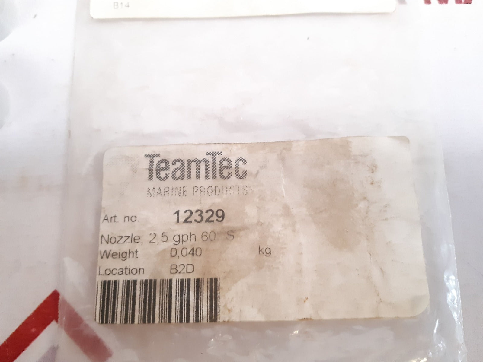 Set Of 4X Teamtec 12329 2.5 Gph 60° S Oil Nozzle