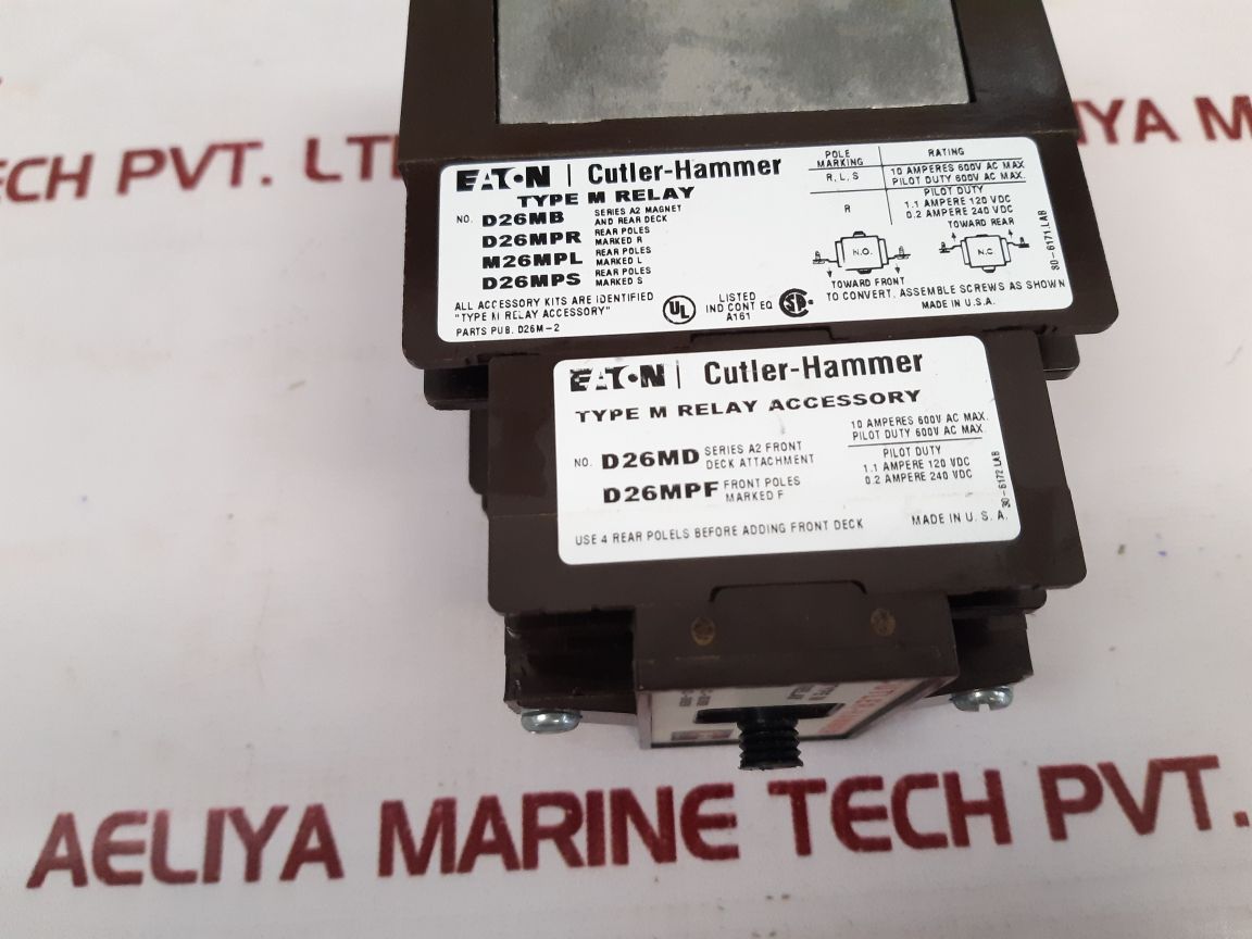Cutler-hammer/ Eaton Type M Relay