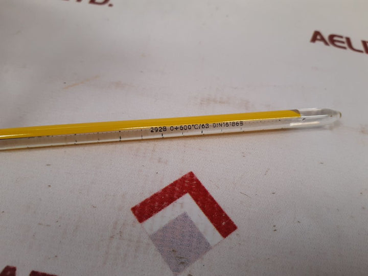 Set of 7x 292b 0+600°c/63 din16186b thermometer