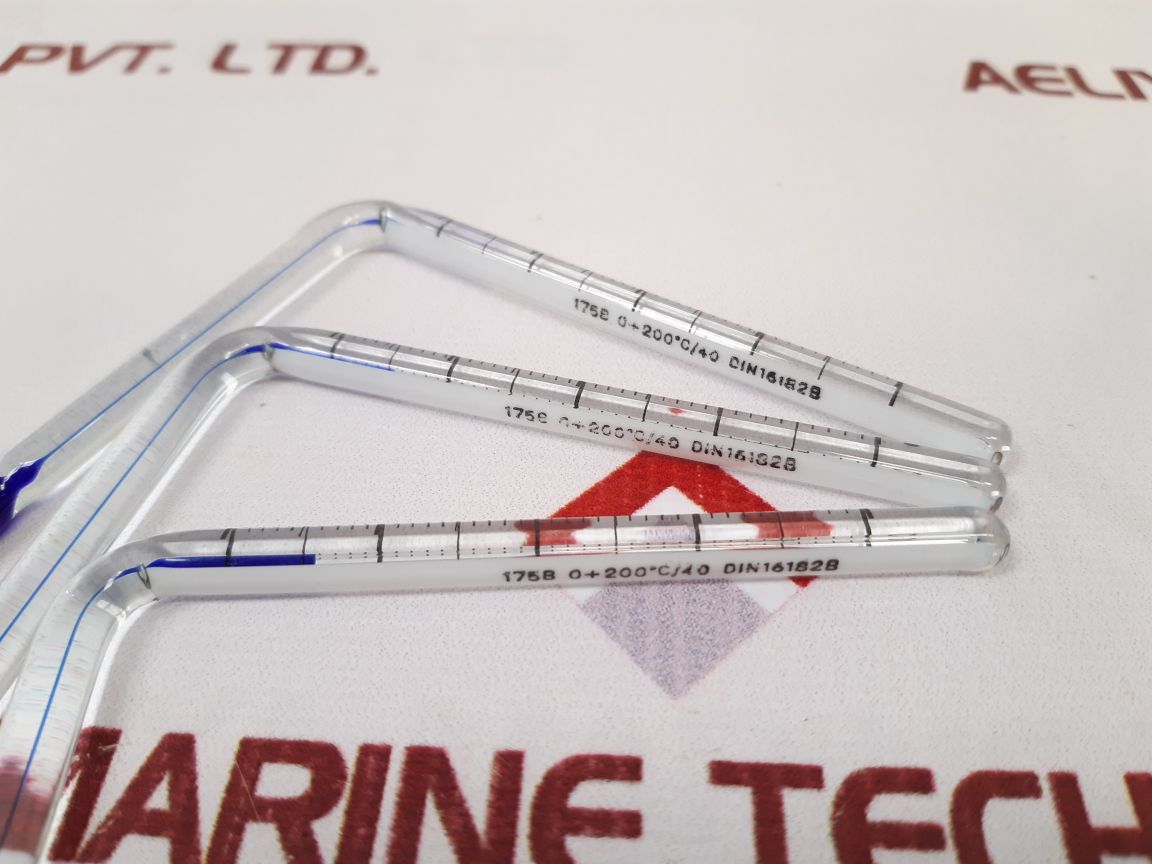 Set Of 8X 175B 0+200°C/40 Din16182B Thermometer