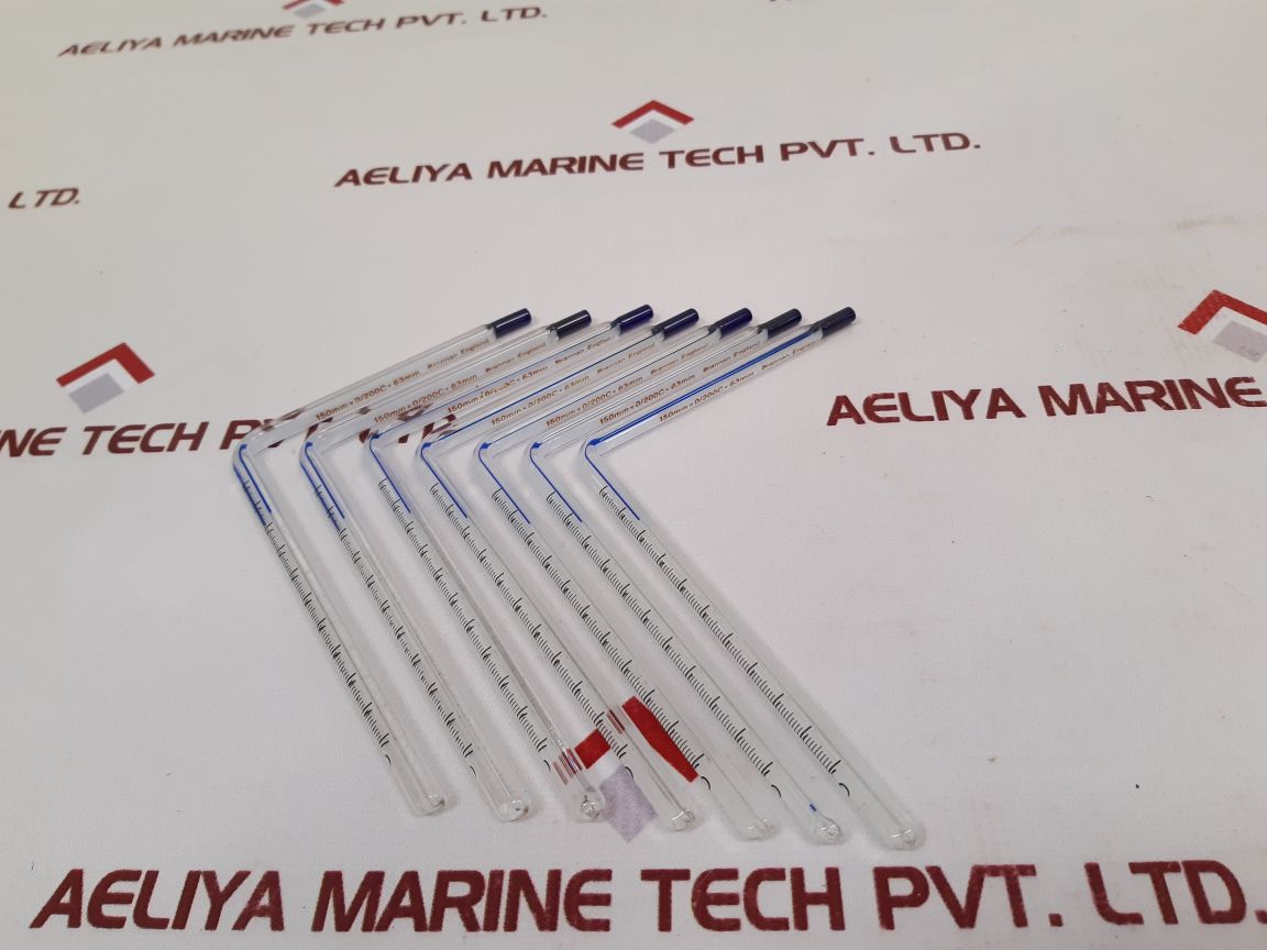 Set Of 7X Brannan 150Mm×0/200C×63Mm Thermometer
