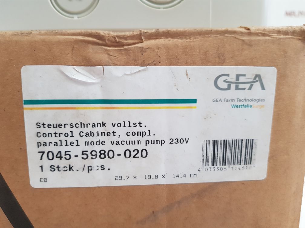 Gea 7045-5980-020 Parallel Mode Vacuum Pump 230V