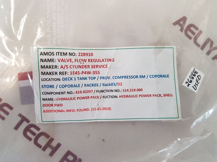 Integrated hydraulics 1e45p4w35s3 valve 
