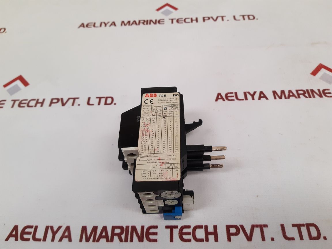 Abb T25 Du Overload Relay