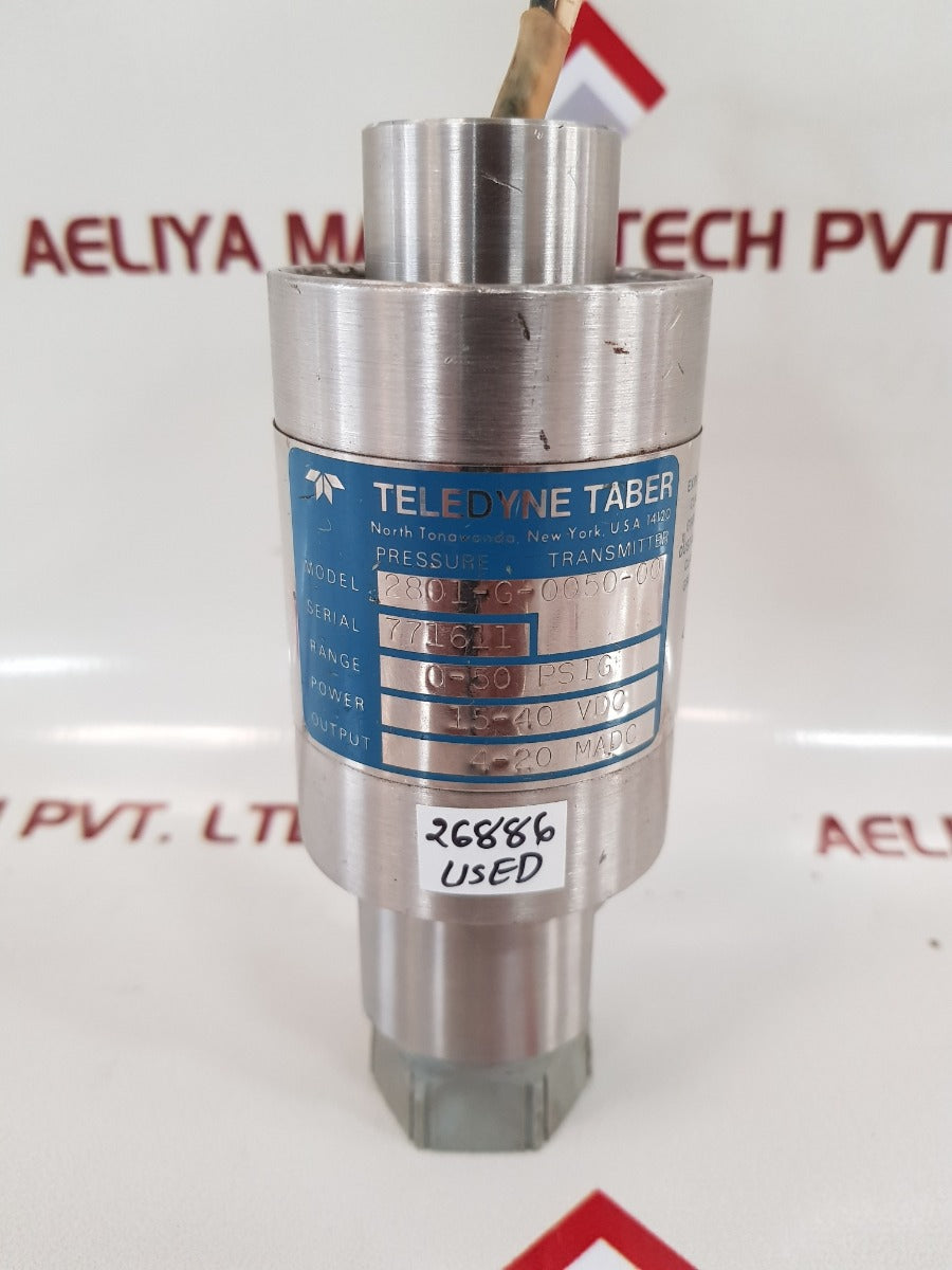 Teledyne taber 2801-g-0050-00 pressure transmitter