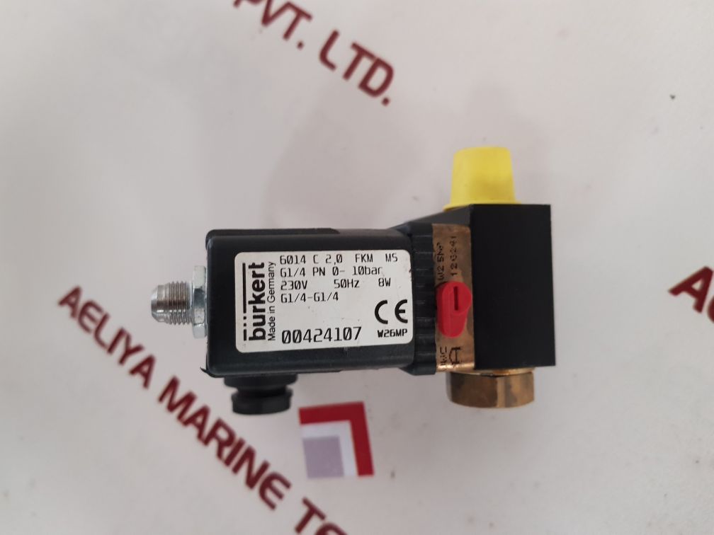 Burkert 6014 c 2.0 fkm ms solenoid valve g1/4-g1/4