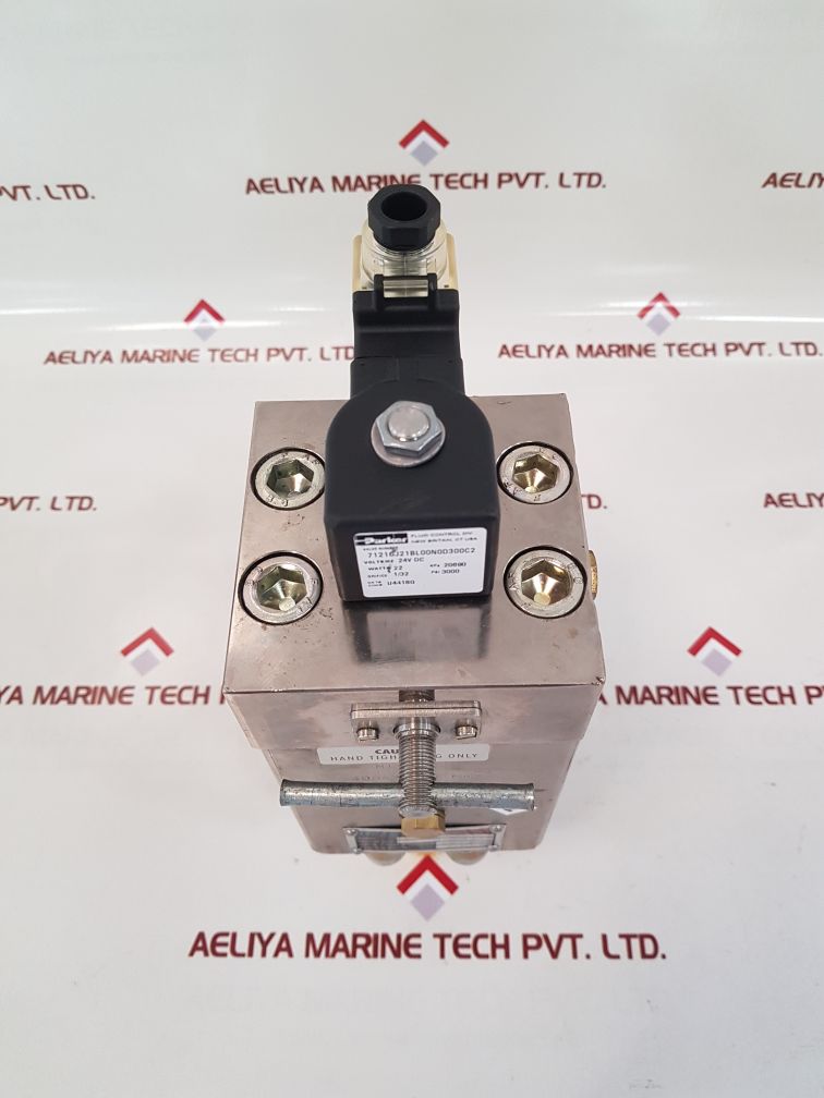 Marioff 3-101-83b machinery space valve with parker 71210j21bl00n0d300c2