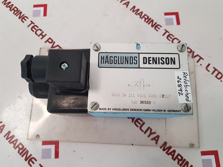 Hagglunds denison 3d02 34 111 0101 00b1 02327 hydraulics valve