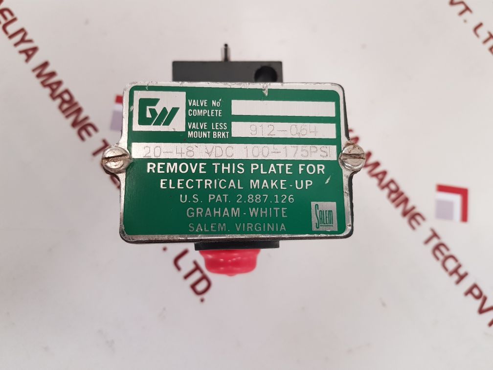 Graham-white 912-064 solenoid valve 