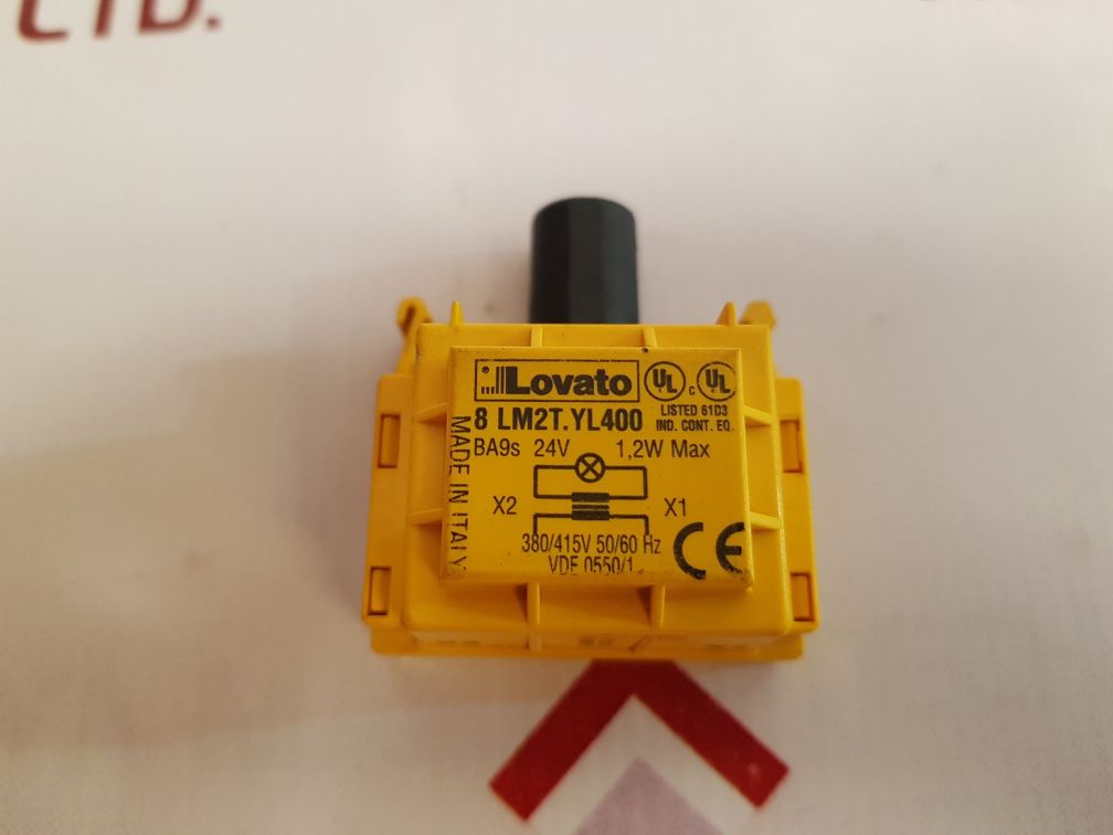 Lovato 8 Lm2T.Yl400 Lamp Holder