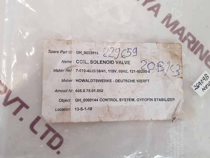 Denison kvm 35h solenoid valve
