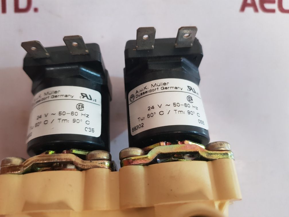 A.U.K. Muller Solenoid Valve 68302 Double Straight