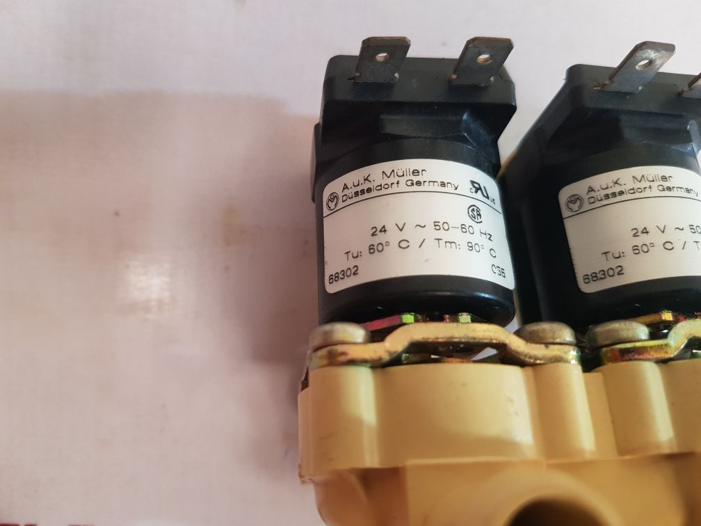 A.U.K. Muller Solenoid Valve 68302 Double Straight