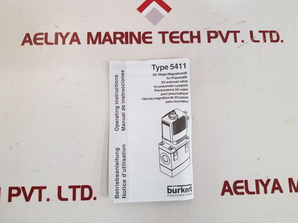 Burkert 5411 C 6,0 Nbr Pa Fluid Control Systems 3/2 Solenoid Valve