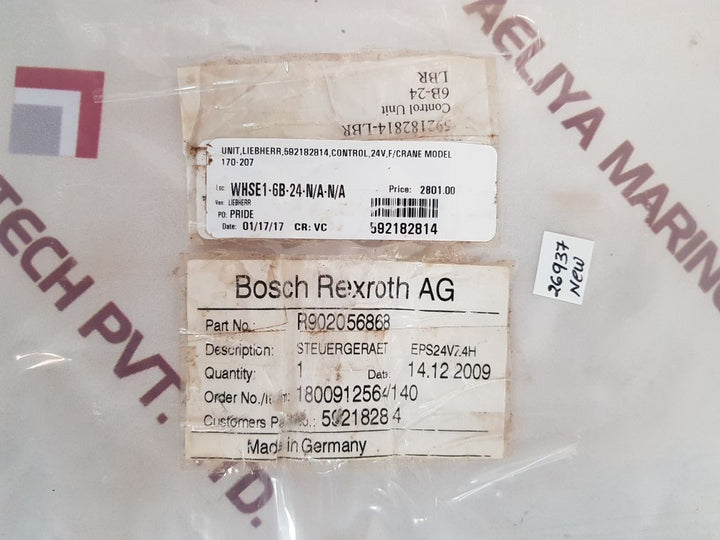 Bosch rexroth r902056868 control unit