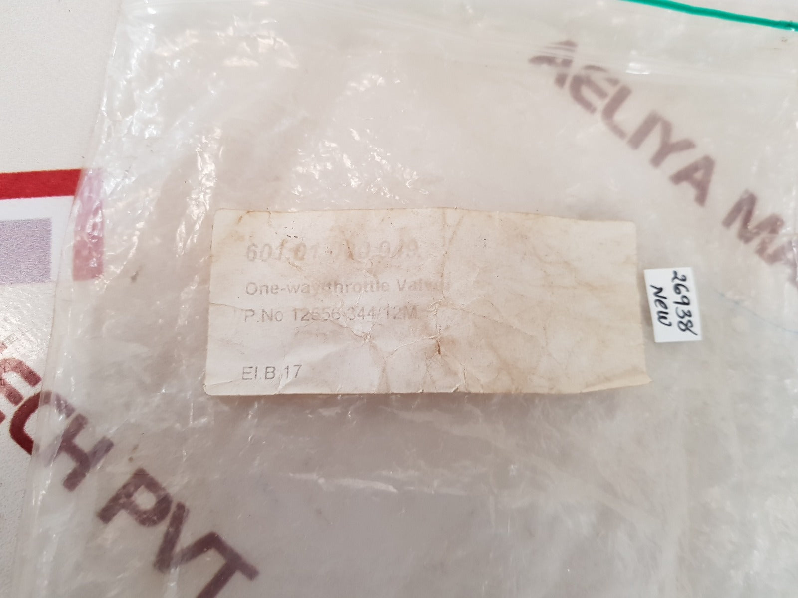 Mecman 344/120mod a one-way pneumatic air valve