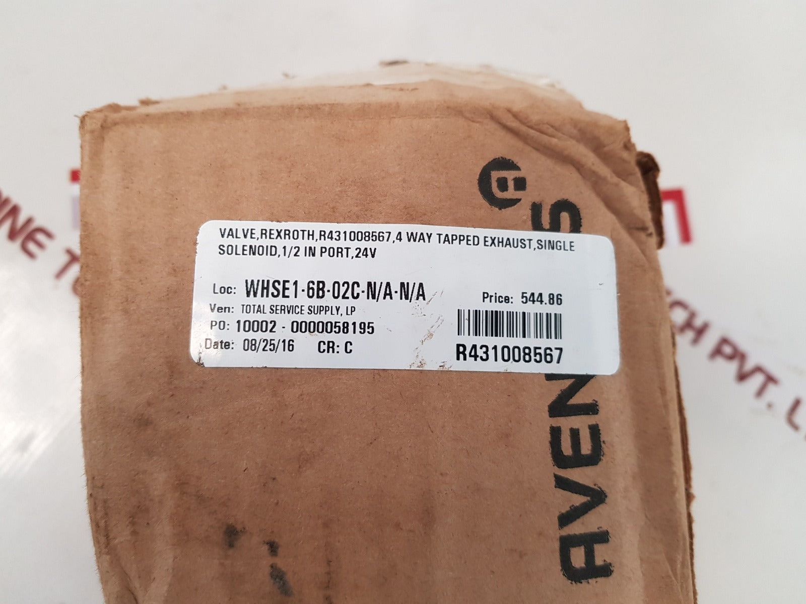 Aventics/rexroth r431008567 pneumatic directional control valve p50861-3