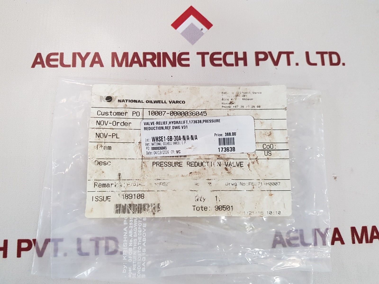 Sunhydraulics bfv/s 1ek2-k1 pressure reduction valve