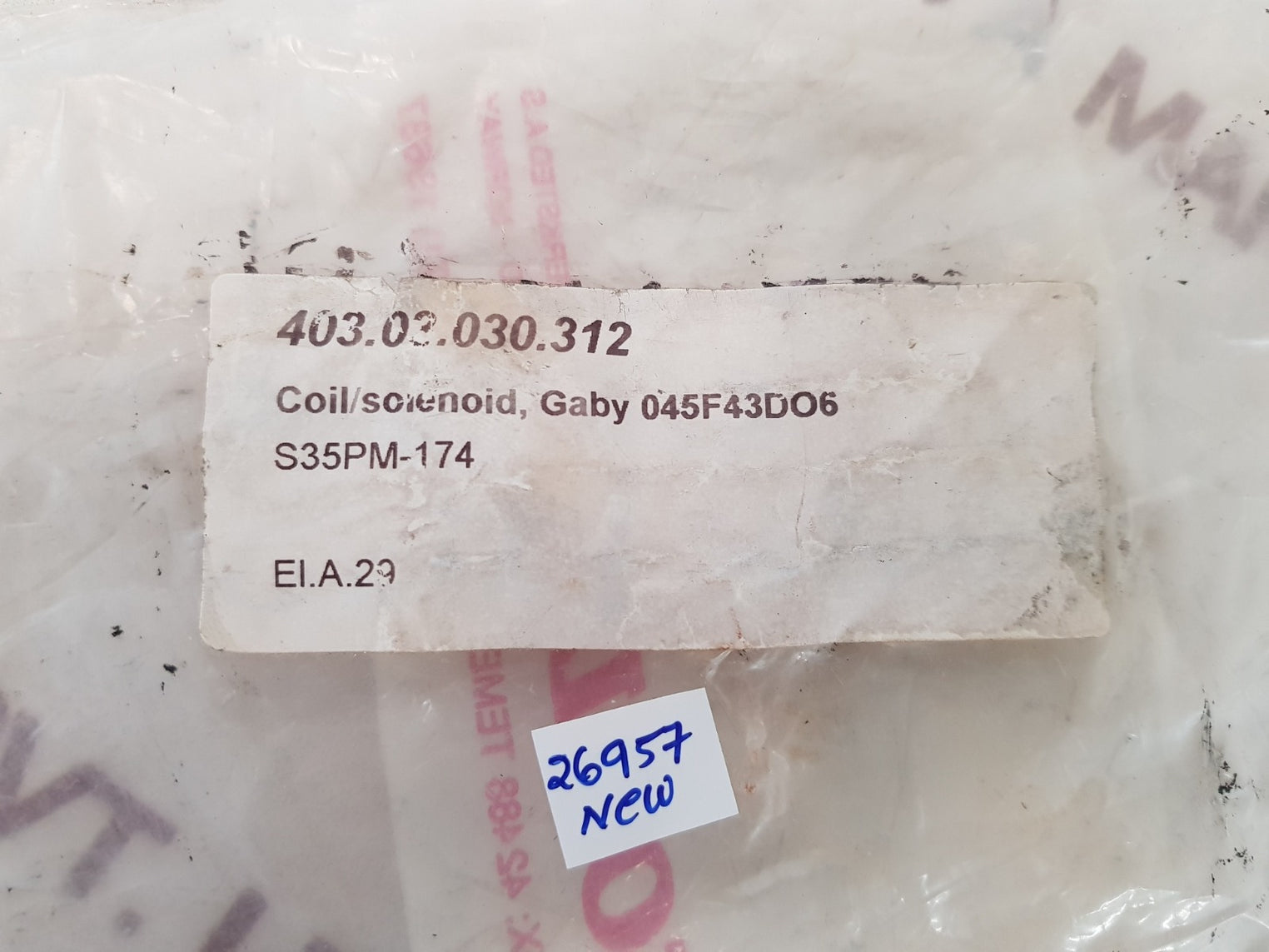 Magnet-schultz Gaby 045 F43 D06 Solenoid Coil