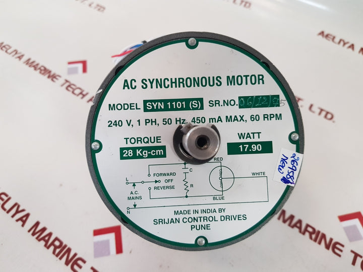 Srijan control drives syn 1101(s) ac synchronous motor watt: 17.90 new