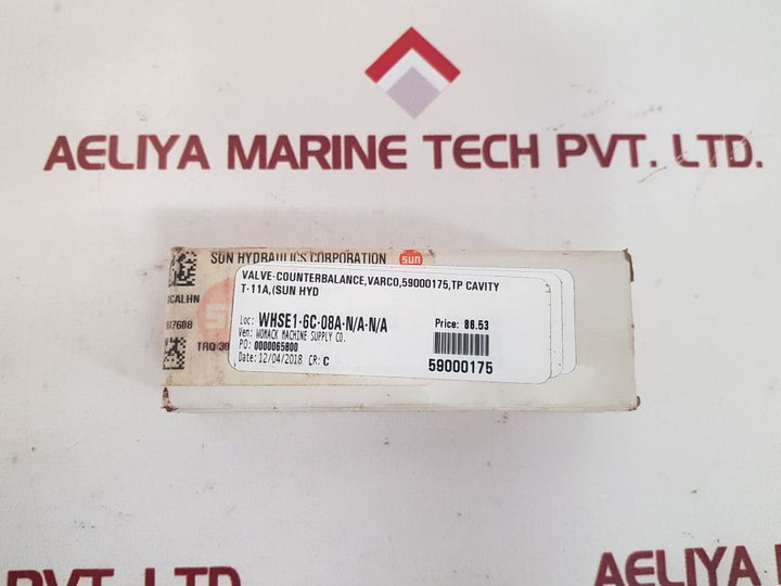 Sun hydraulics caca lhn cartridge hydraulics valve