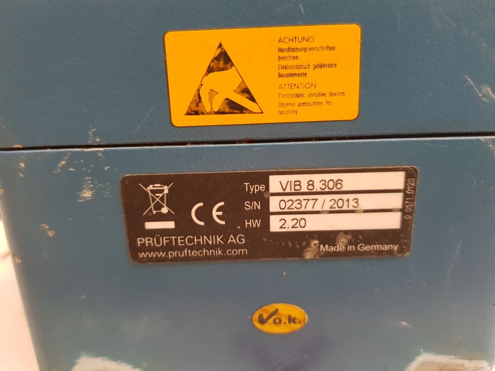 Pruftechnik Vibronet Mux Vib 8.306 Multiplexer Switches Measurement Sensor