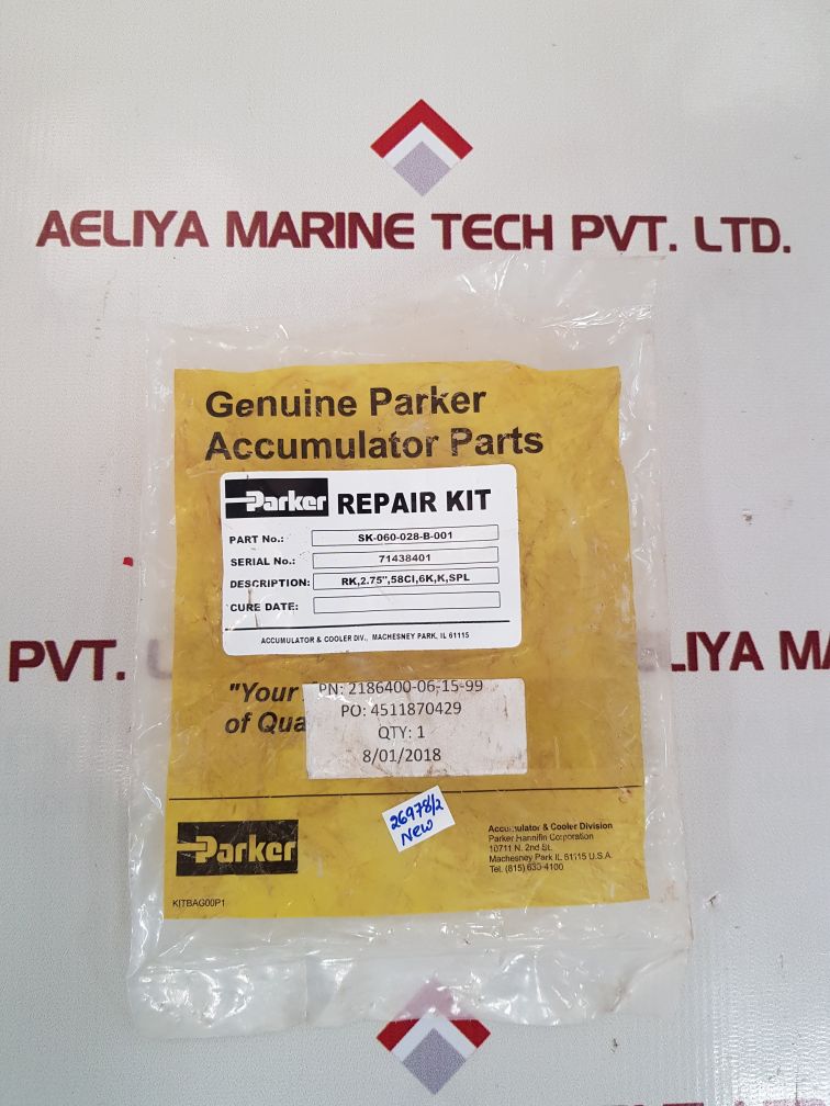 Parker sk-060-028-b-001 accumulator parts
