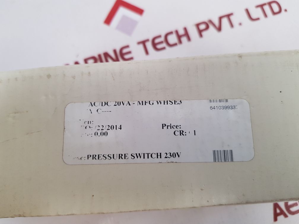 Epe 1,5 gw0200p filter clogging pressure indicator switch