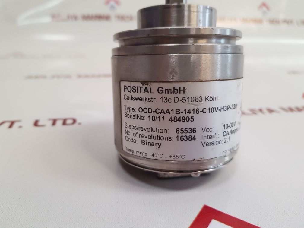 Posital Ocd-caa1B-1416-c10V-h3P-330 Rotary Encoder Version: 2.1