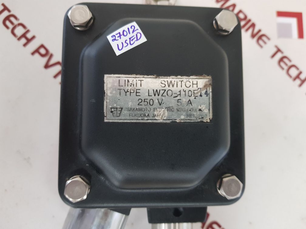 Sakamoto lwzo-110e t4 limit switch 250v 5a used
