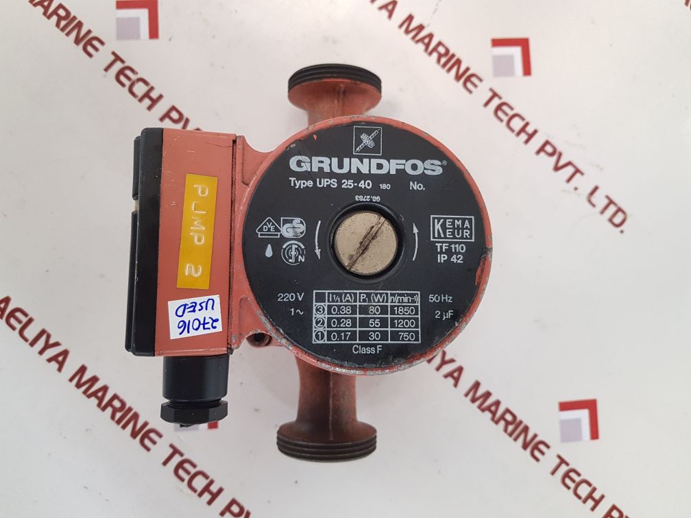Grundfos ups 25-40 180 circulator pump 
