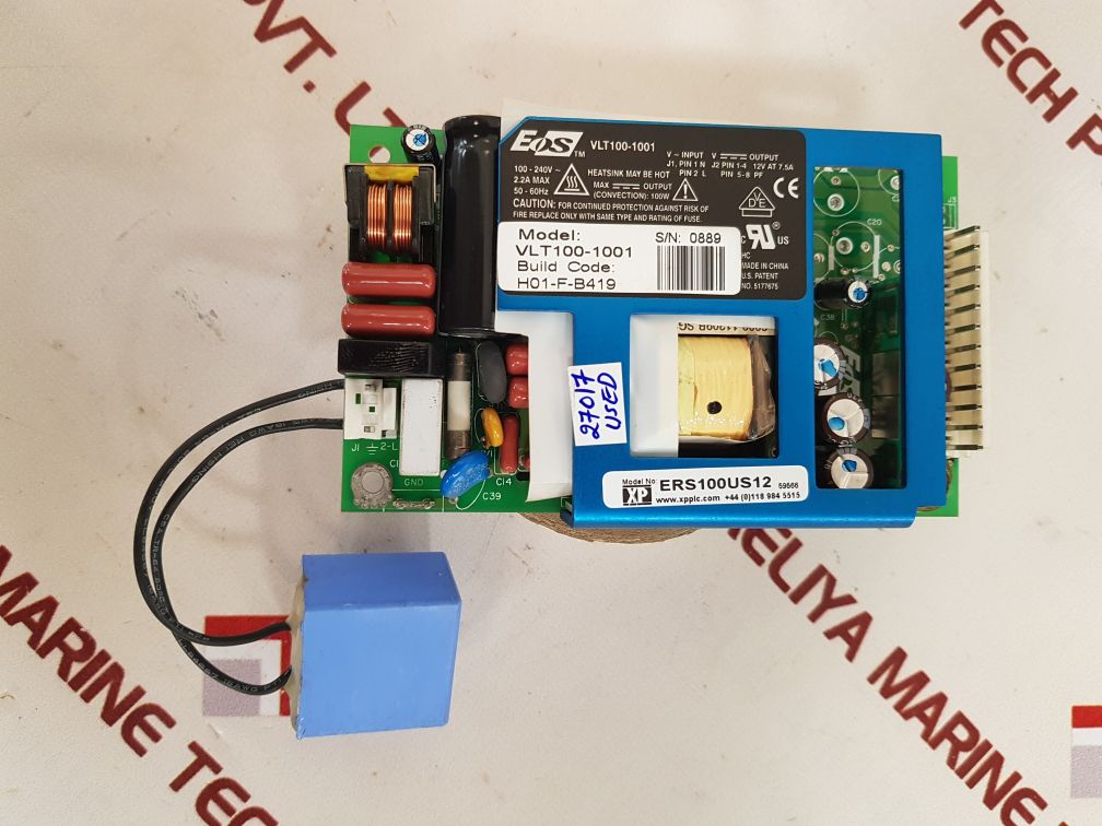 Eos vlt100-1001 power supply ers100us12

