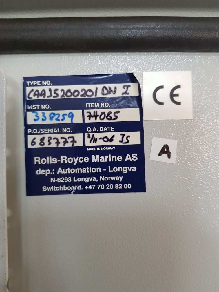 Rolls-royce caa35200801 panel 
