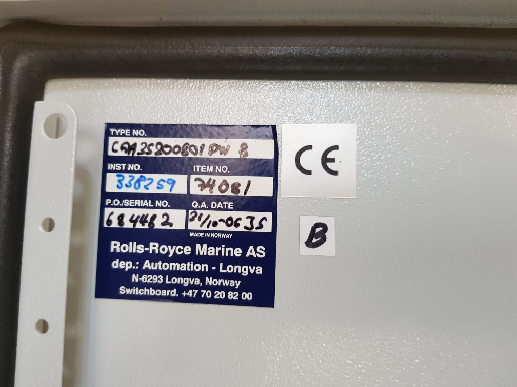 Rolls-royce caa35200801 panel 
