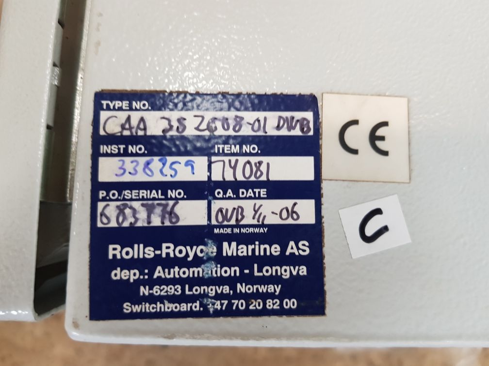 Rolls-royce caa35200801 panel 
