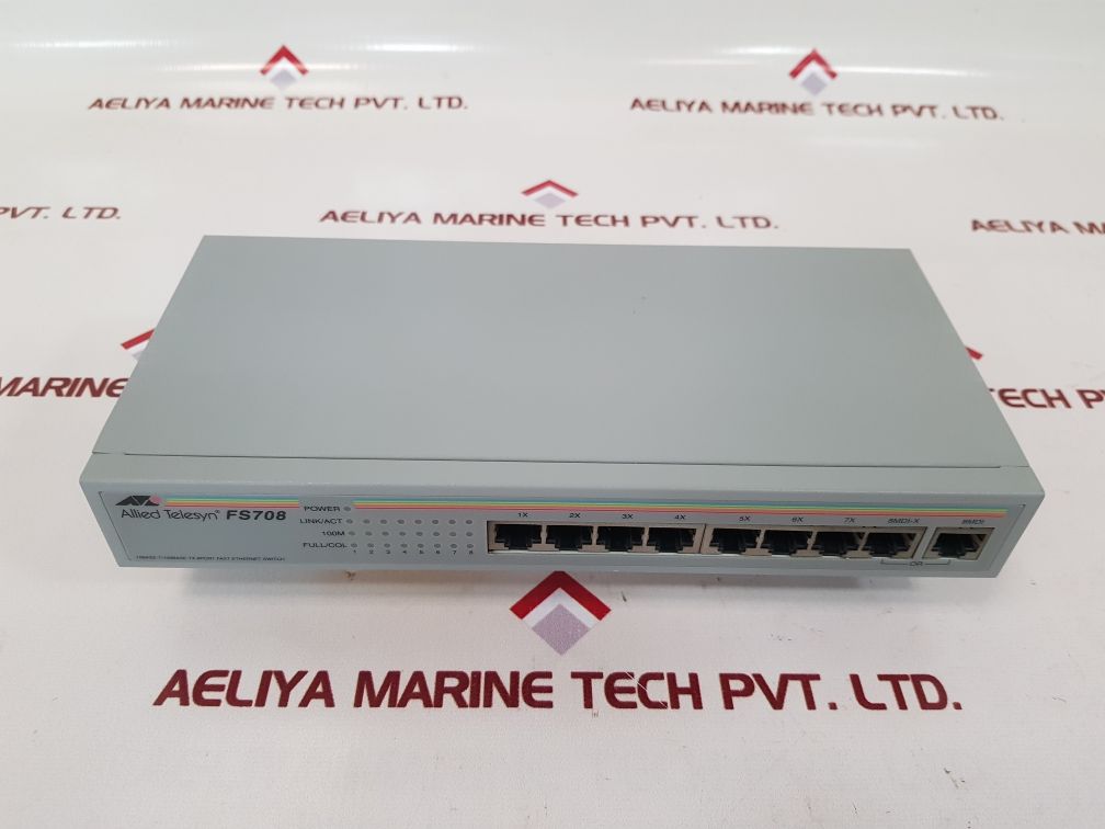 Allied telesyn at-fs708 8port fast ethernet switch 
