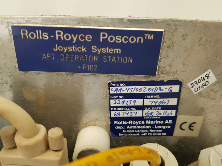 Rolls-royce caa-451002-01dw-6 joystick system
