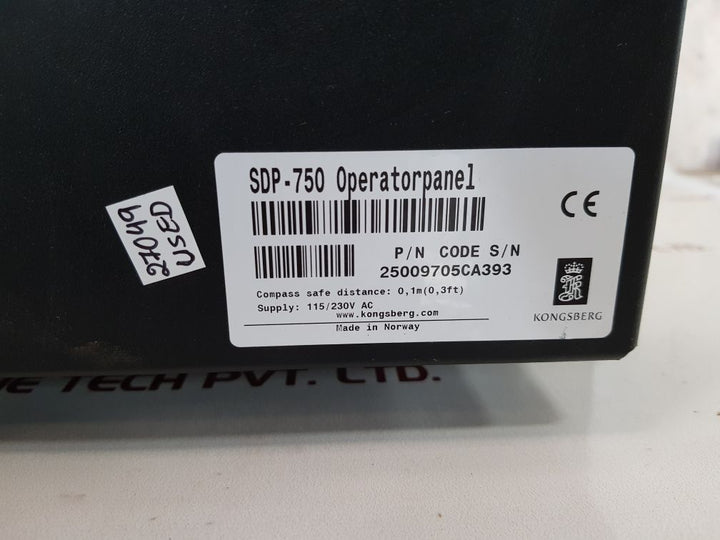 Kongsberg sdp-750 operatorpanel
