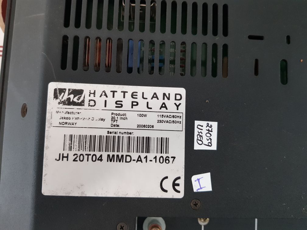 Rolls-royce jh 20t04 mmd-a1-1067 hatteland display
