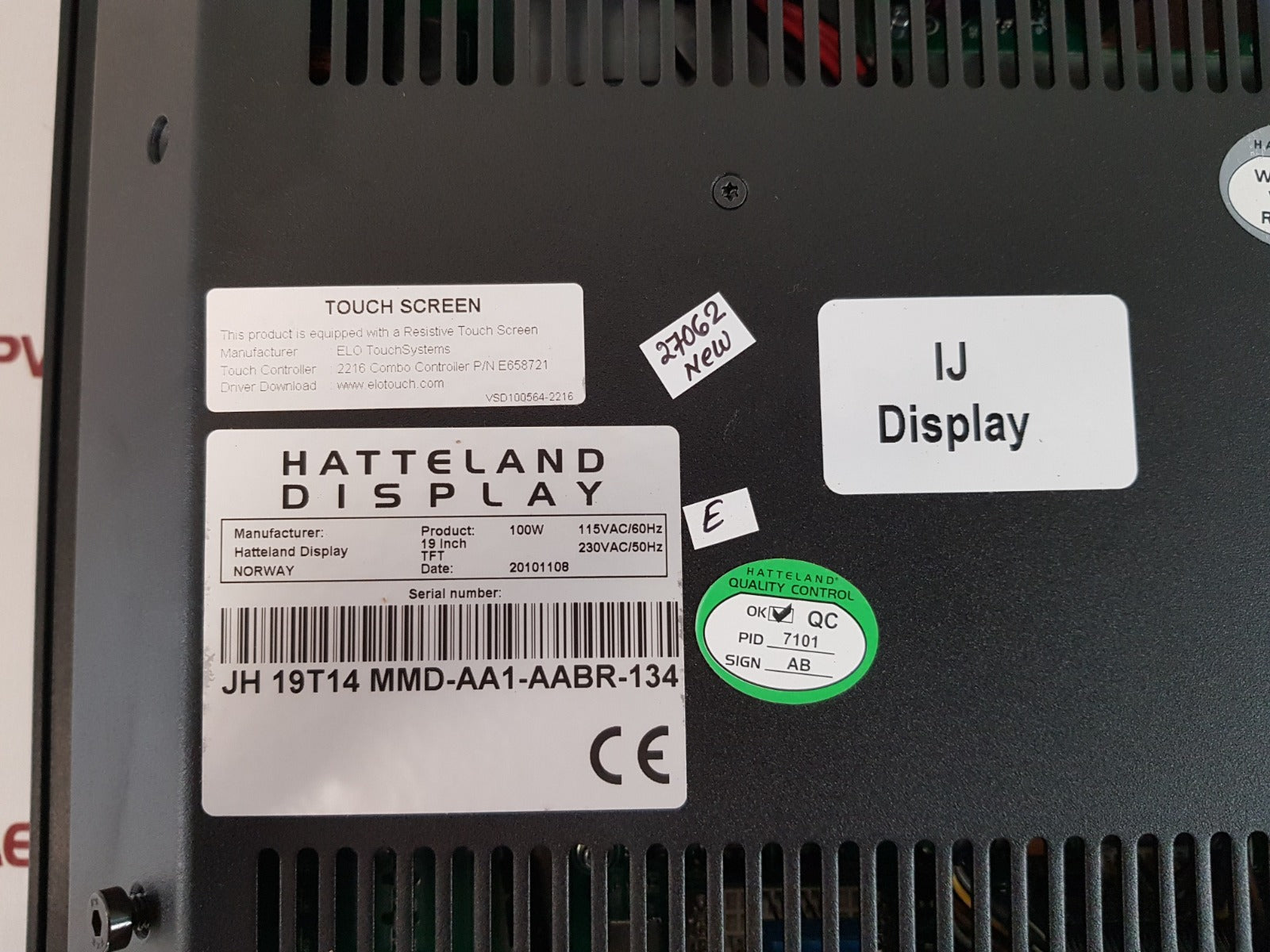 Hatteland display jh 19t14 mmd-aa1-aabr-136
