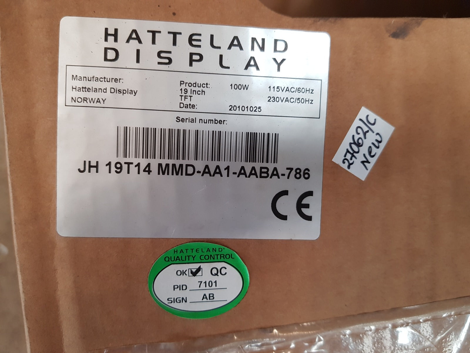Hatteland display jh 19t14 mmd-aa1-aabr-136
