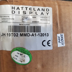 Furuno Jh 19T02 Mmd-a1-11157 Hatteland Display 100W (Not Working)