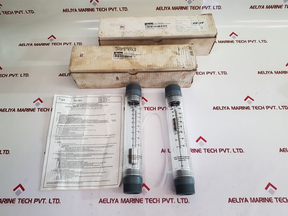 Parker p205020131wz flow reject water meter New 