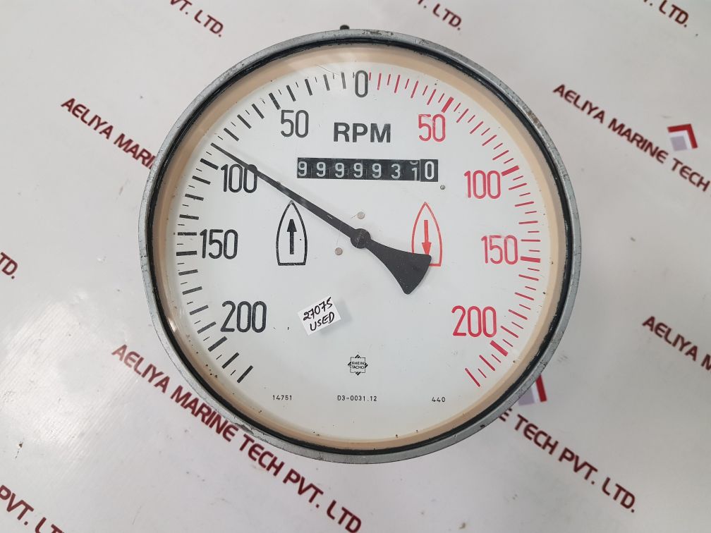 Rhein Tacho D3-0031.12 Rpm Meter

