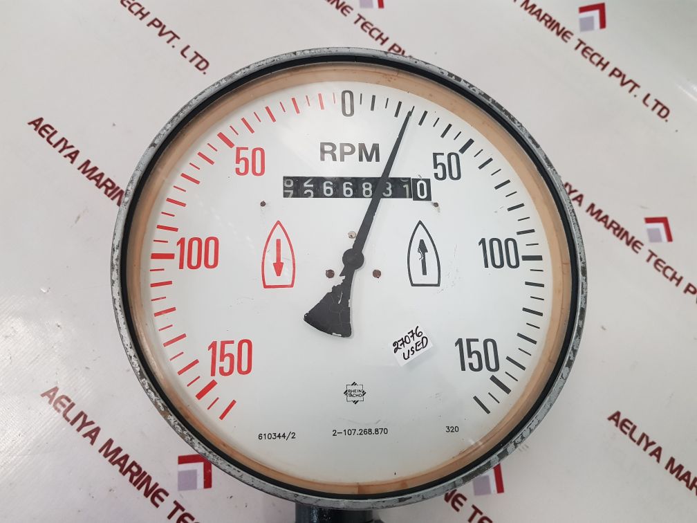Rhein Tacho 2-107.268.870 Rpm Meter
